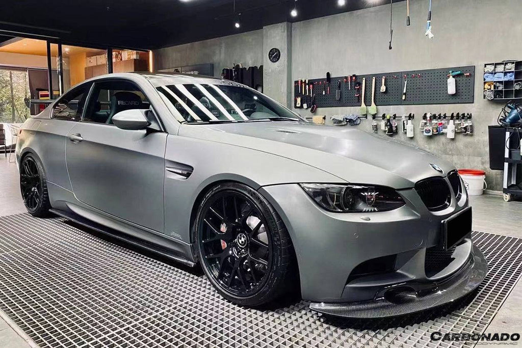 2008-2012 BMW M3 E92/E93 ET Style Carbon Fiber Side Skirts Under Board - Carbonado Aero