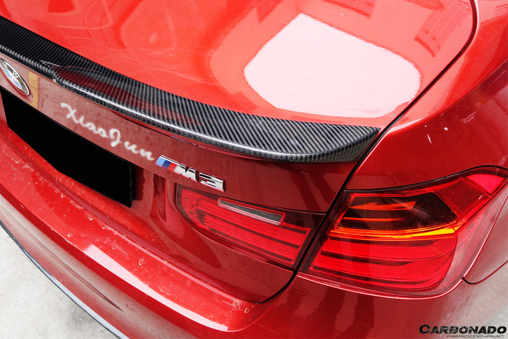 2014-2020 BMW M3 F80 3 Series F30 F35 VRS Style Carbon Fiber Trunk Spoiler