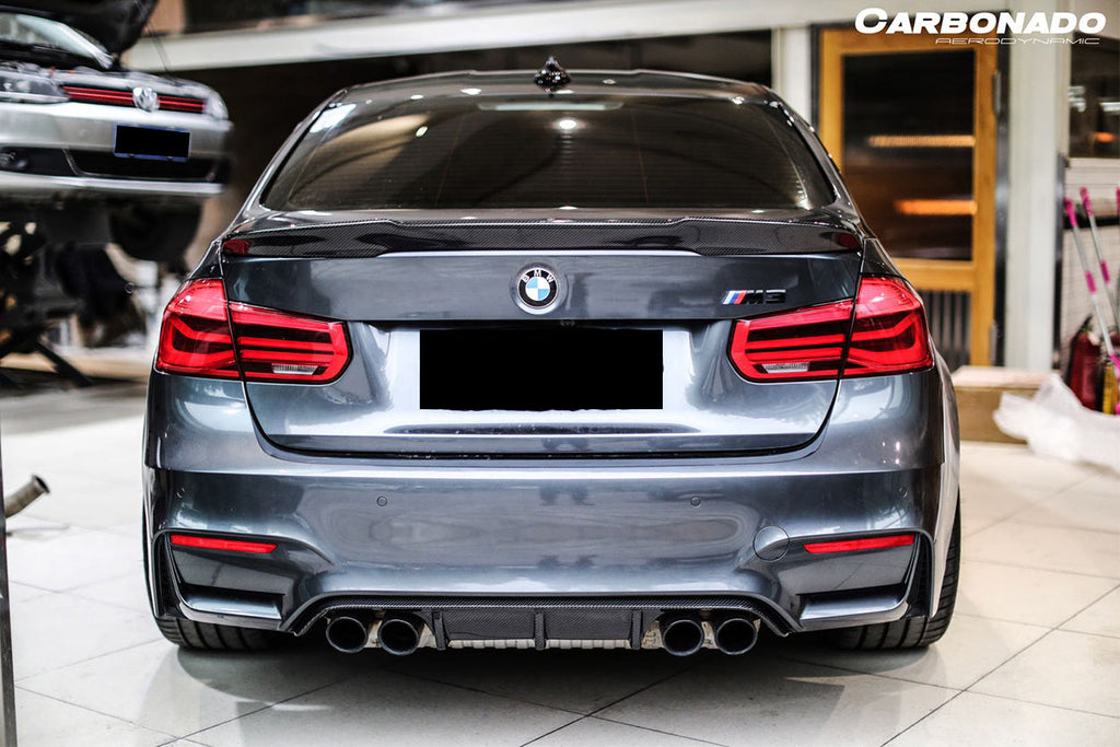 2014-2020 BMW M3 F80 3 Series F30 F35 VRS Style Carbon Fiber Trunk Spoiler