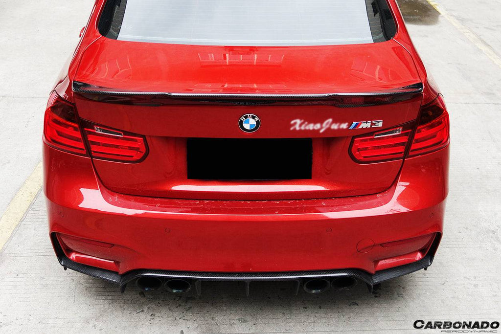 2014-2020 BMW M3 F80/ 3 Series F30 F35 VRS Style Carbon Fiber Trunk Spoiler - Carbonado Aero