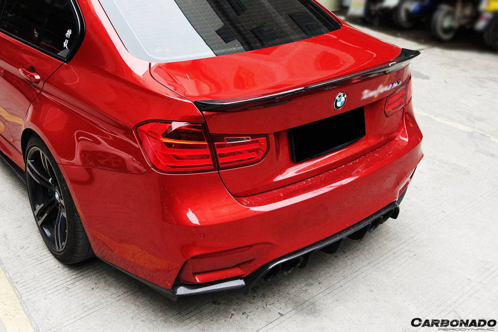 2014-2020 BMW M3 F80/ 3 Series F30 F35 VRS Style Carbon Fiber Trunk Spoiler - Carbonado Aero