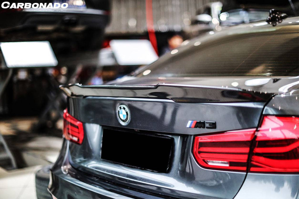 2014-2020 BMW M3 F80/ 3 Series F30 F35 VRS Style Carbon Fiber Trunk Spoiler - Carbonado Aero