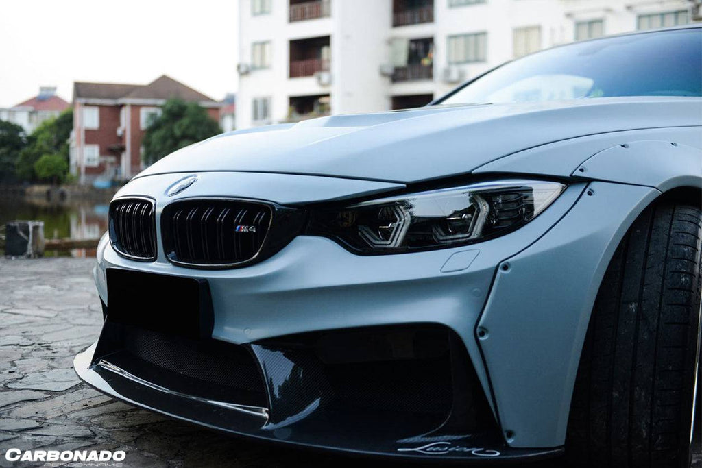 2014-2020 BMW M3 F80 M4 F82 D3 Style Front Bumper - Carbonado Aero
