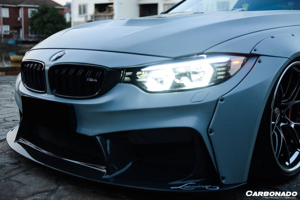 2014-2020 BMW M3 F80 M4 F82 D3 Style Front Bumper - Carbonado Aero