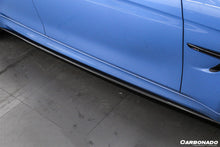 Load image into Gallery viewer, 2014-2020 BMW M3 F80 &amp; M4 F82 MP Style Carbon Fiber Side Skirts Under Board