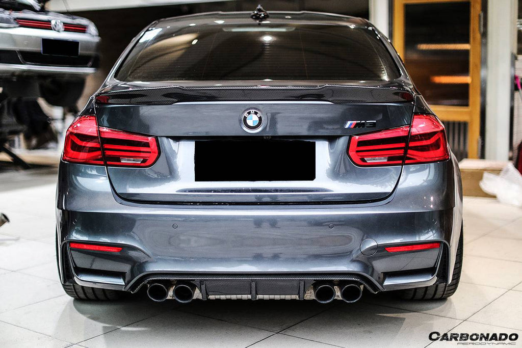 2014-2020 BMW M3 F80 M4 F82 MP Style Carbon Fiber Rear Diffuser - Carbonado Aero