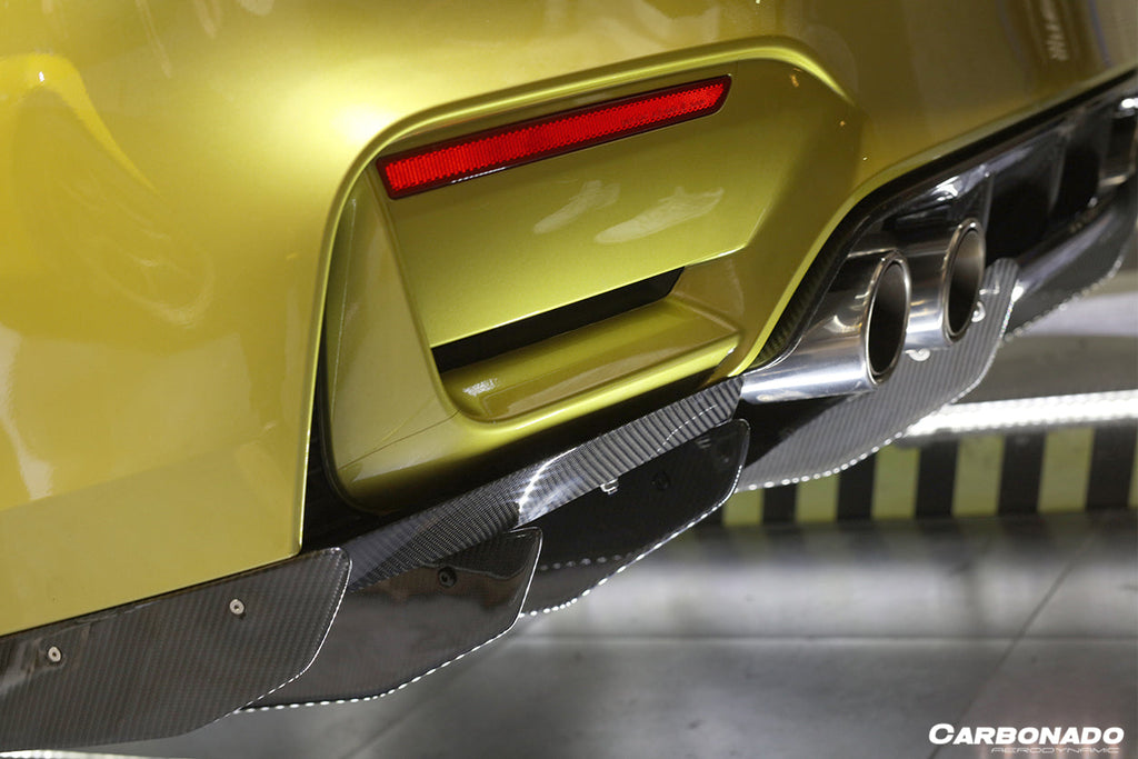 2014-2020 BMW M3 F80 & M4 F82 VA Style Carbon Fiber Rear Diffuser and Lip