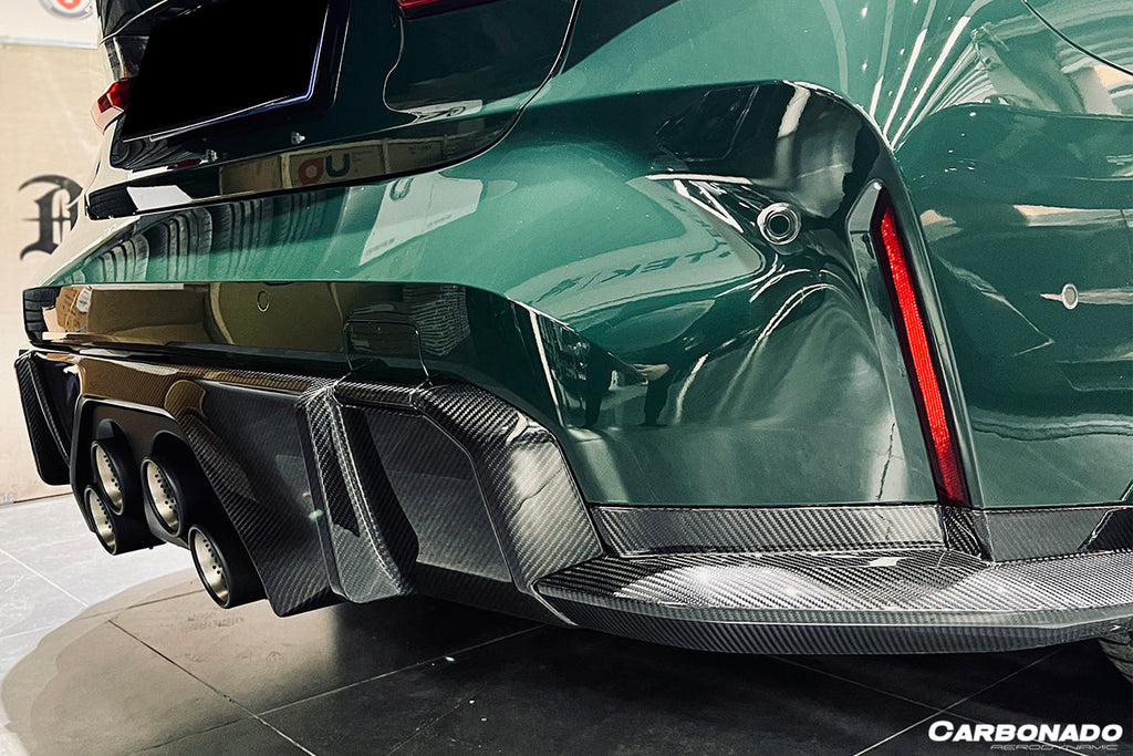 2021-UP BMW M4 G82 G83 MP Style Dry Carbon Fiber Middle Rear Lip with Winglets