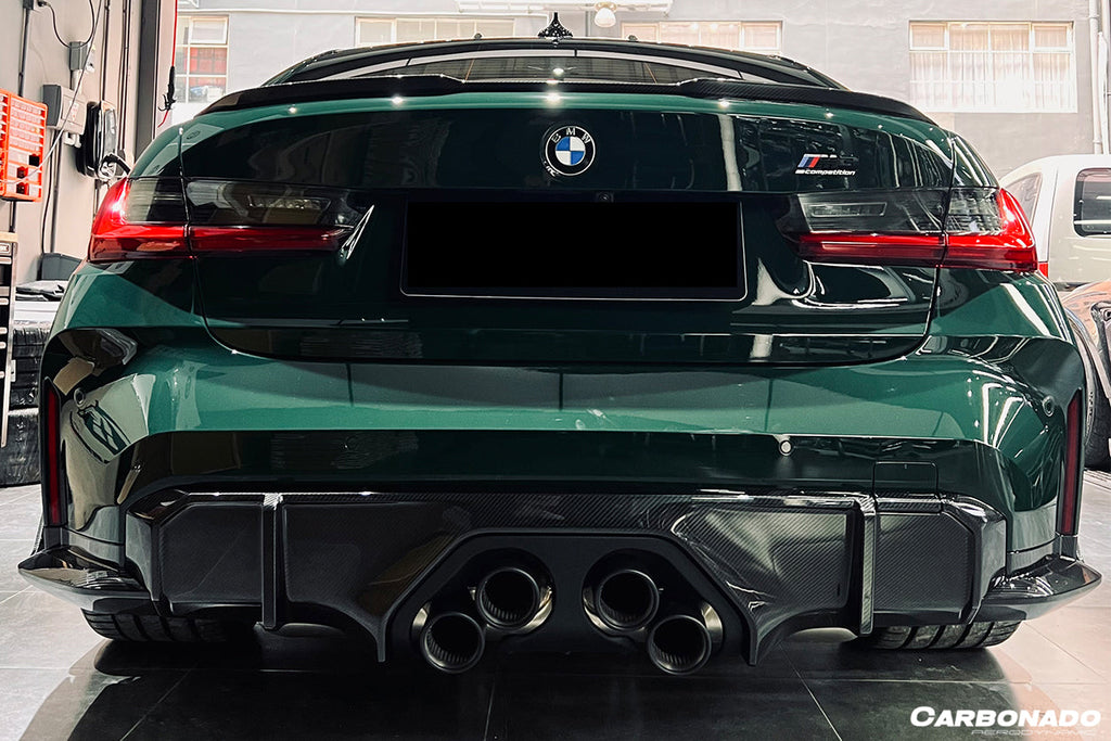 2021-UP BMW M4 G82 G83 MP Style Dry Carbon Fiber Middle Rear Lip with Winglets