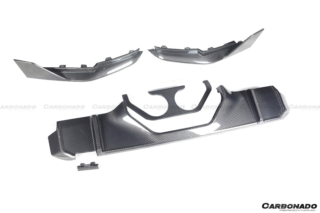 2021-UP BMW M4 G82 G83 MP Style Dry Carbon Fiber Middle Rear Lip with Winglets
