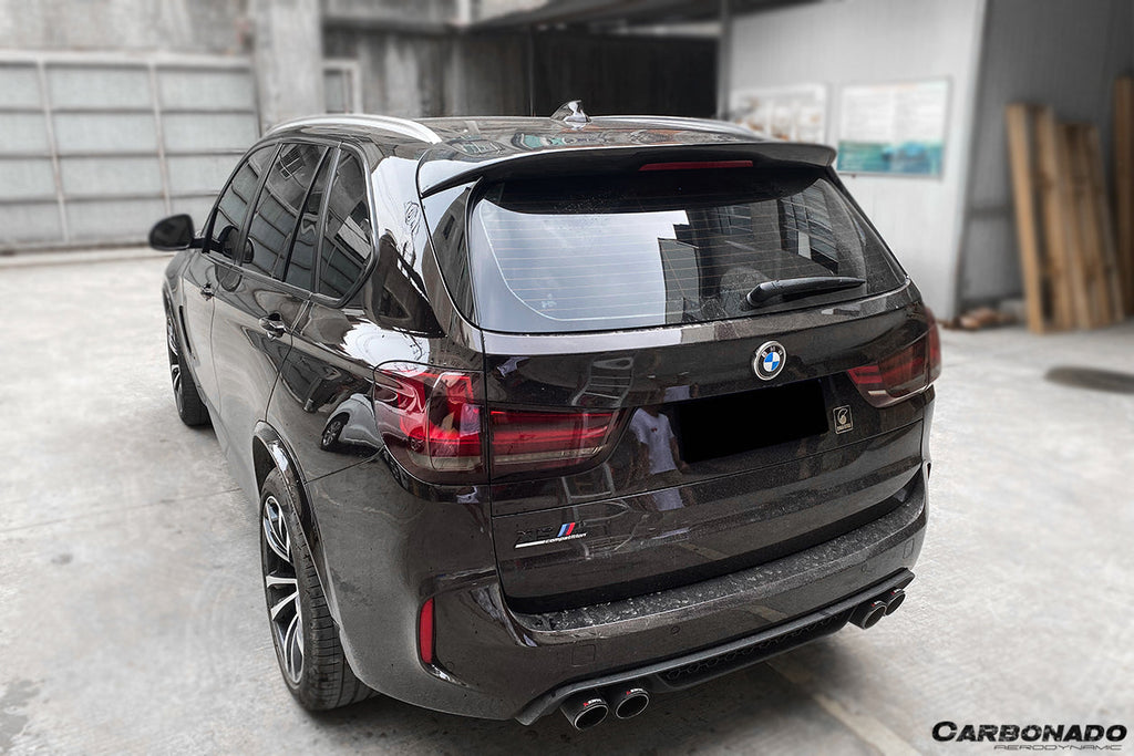 2014-2018 BMW X5 X5M F15 VS Style Carbon Fiber Roof Spoiler