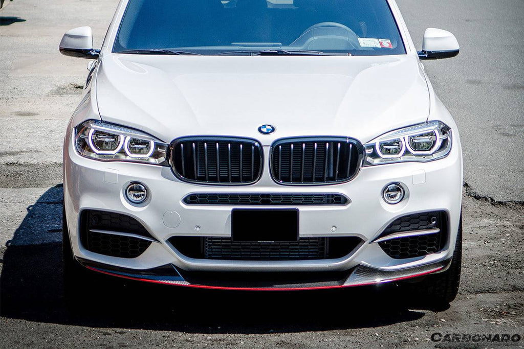 2014-2018 BMW X5 F15 MP Style Carbon Fiber Front Lip (MT ONLY) - Carbonado