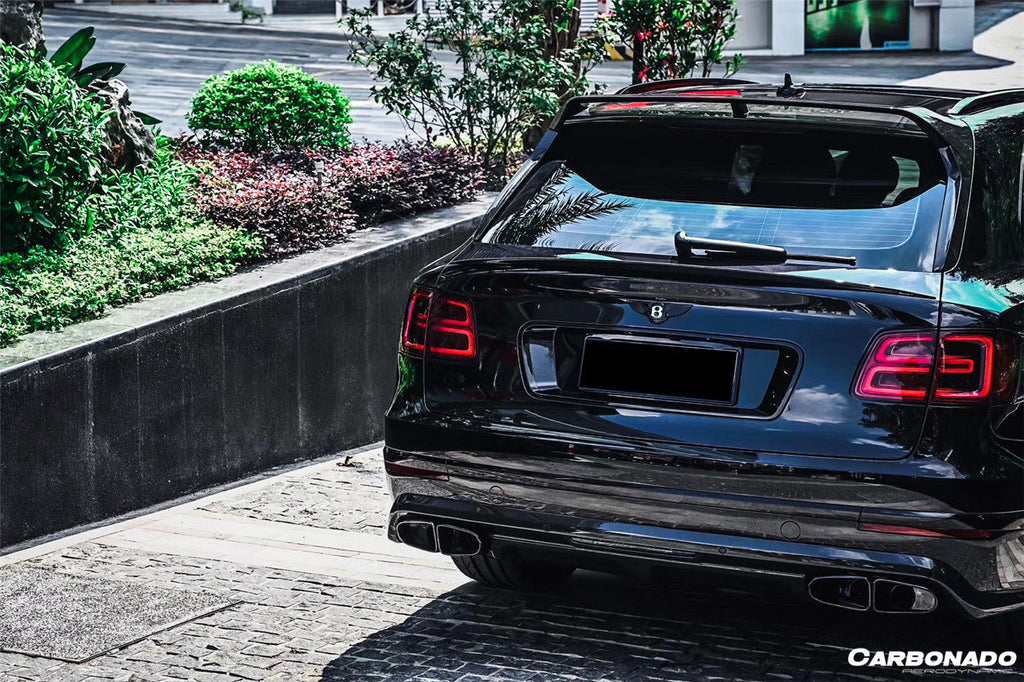 2016-2019 Bentley Bentayga OD Style Carbon Fiber Roof Spoiler - Carbonado Aero