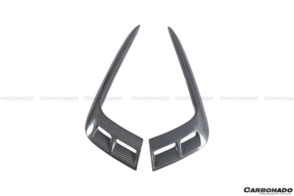 2016-2019 Bentley Bentayga OD Style Carbon Fiber Front Bumper Vent canards