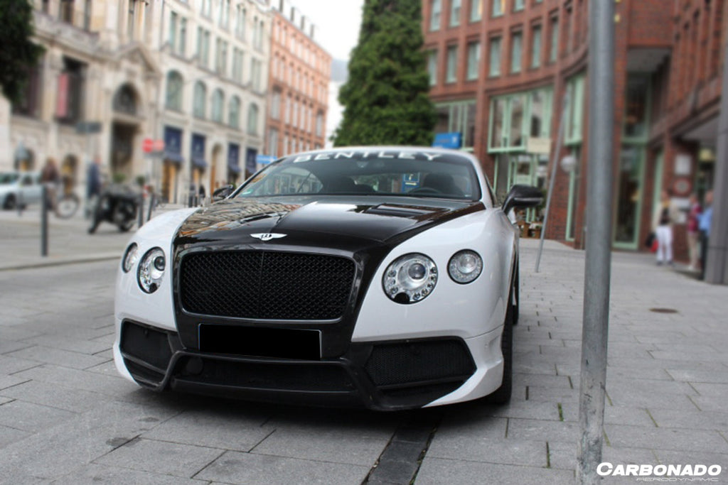 2012-2015 Bentley Continental  V8 GT GTC V8S - W12 GT GTC SPEED VRS Style Carbon Fiber Front Bumper