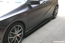 Load image into Gallery viewer, 2016-2018 Mercedes Benz W176 A45 AMG RZS Style Carbon Fiber Side Skirts - Carbonado Aero