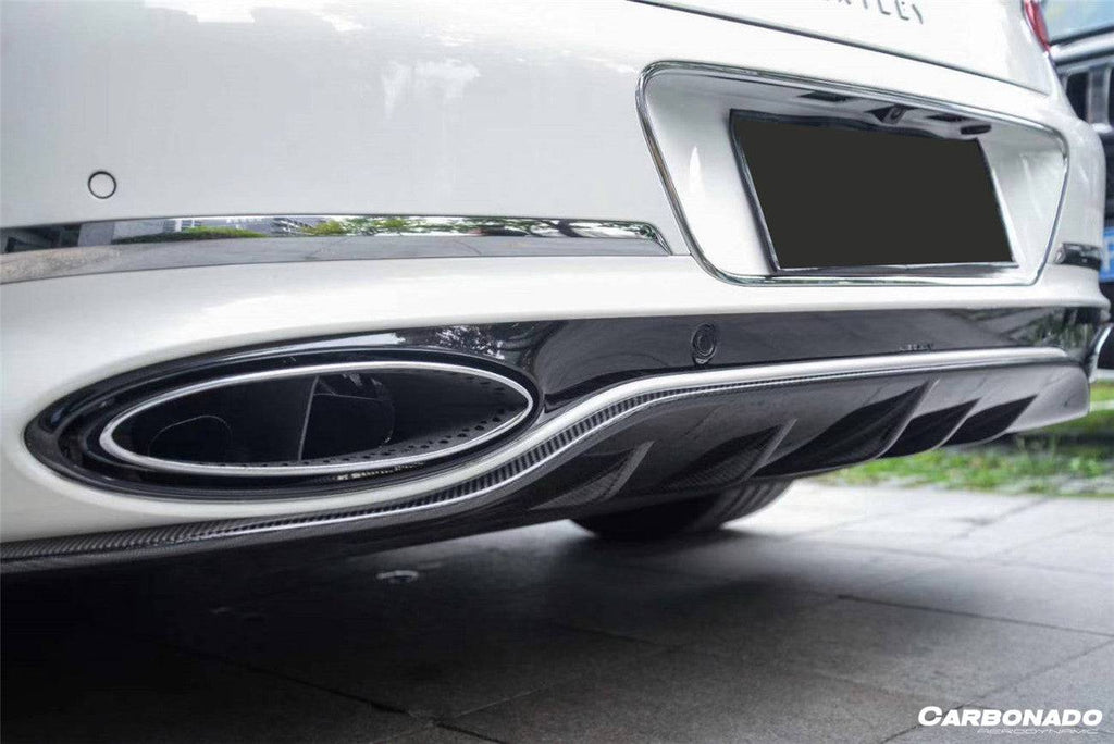 2019-2024 Bentley Continental GT & GTC Editon Style Dry Carbon Fiber Rear Lip - Carbonado