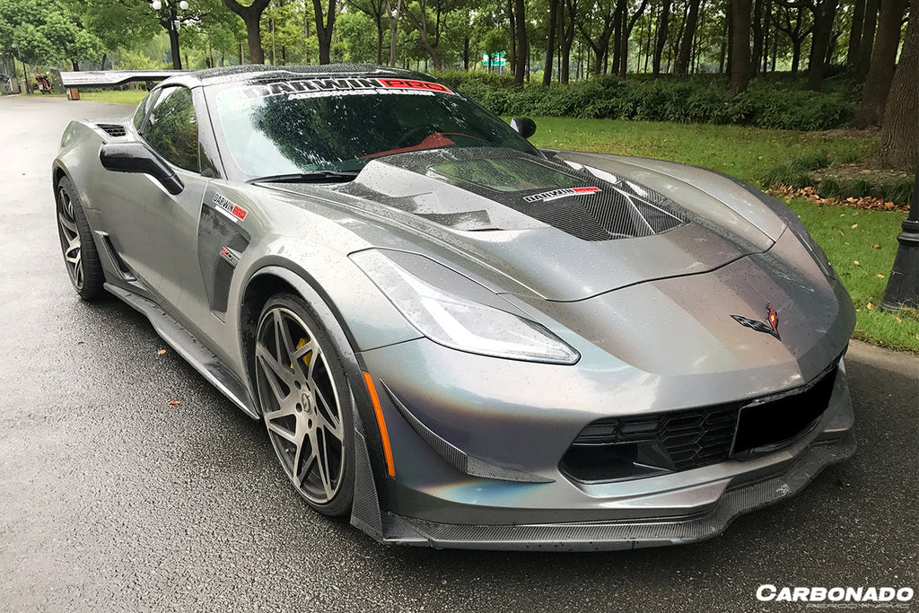 2013-2019 Corvette C7 Z06 Grandsport Carbon Fiber Canards - Carbonado Aero