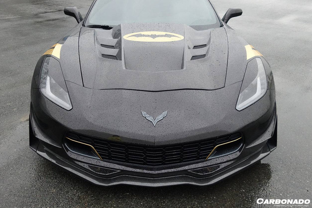 2013-2019 Corvette C7 Z06 Grandsport Carbon Fiber Canards - Carbonado Aero