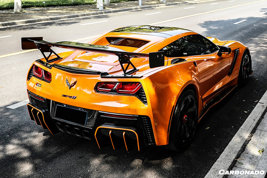 2013-2019 Corvette C7 Z51 Z06 Grandsport AR Style Carbon Fiber Trunk Spoiler