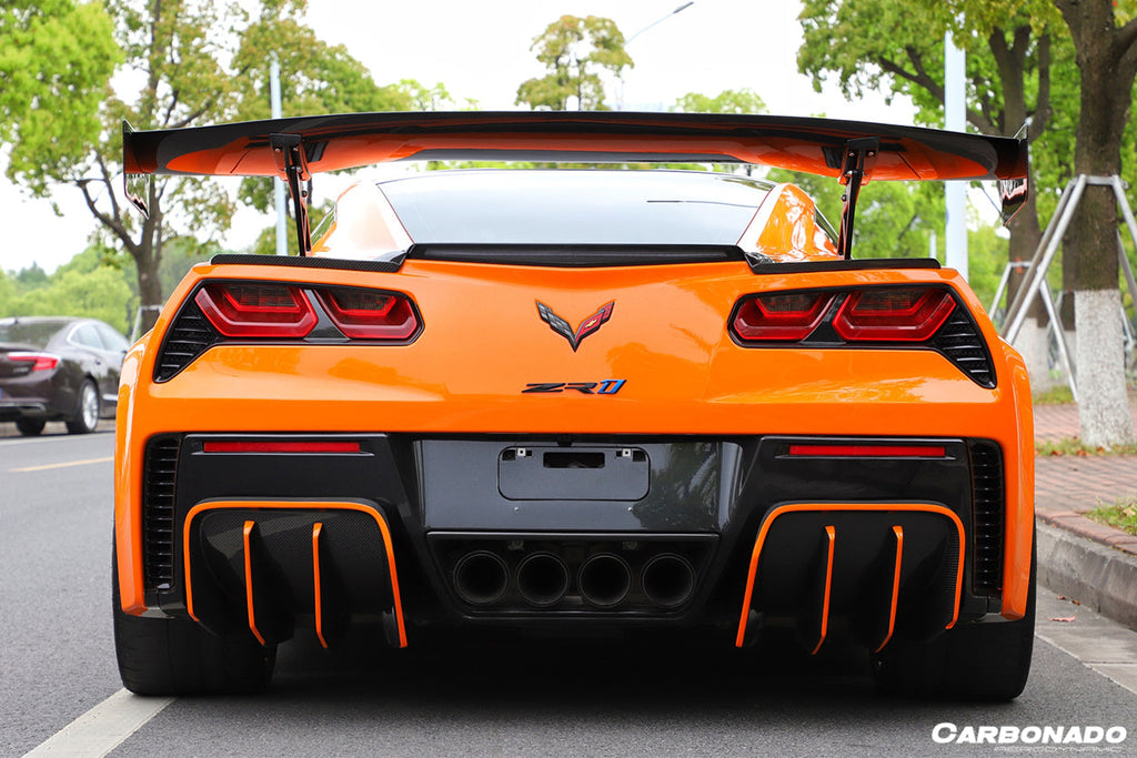 2013-2019 Corvette C7 Z51 Z06 Grandsport AR Style Carbon Fiber Trunk Spoiler