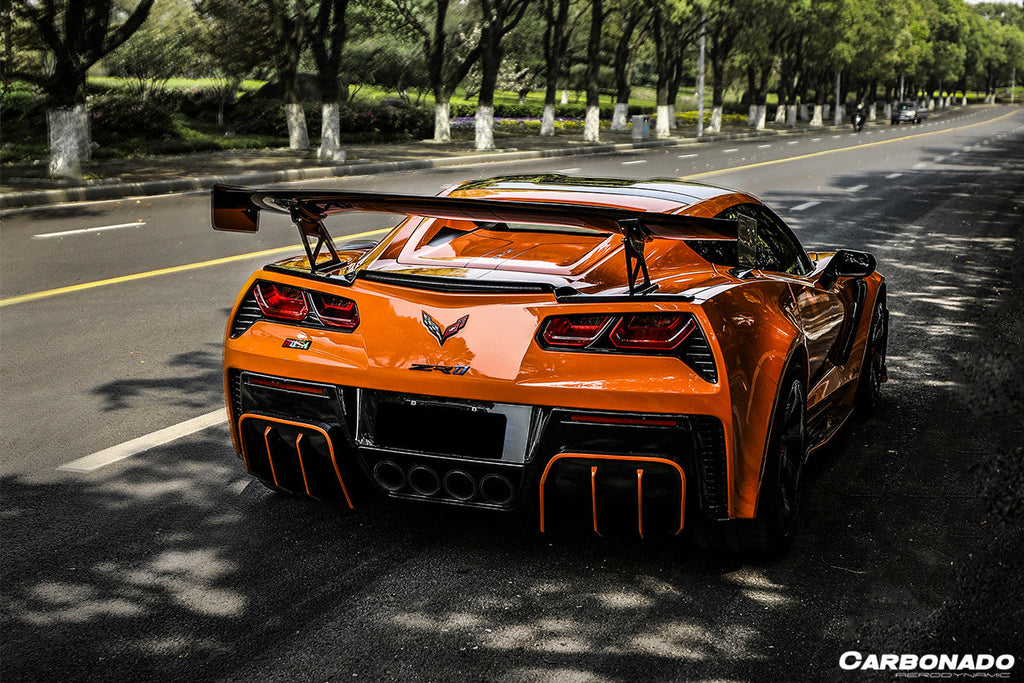2013-2019 Corvette C7 Z51 Z06 Grandsport AR Style Carbon Fiber Trunk Spoiler