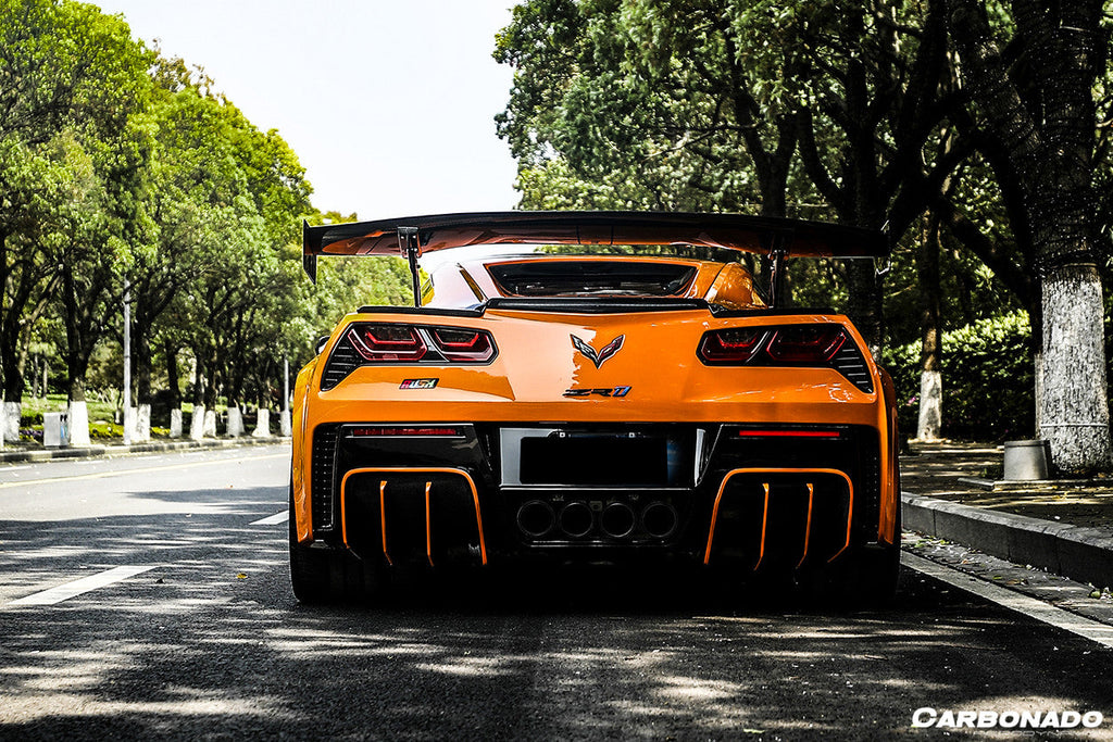 2013-2019 Corvette C7 Z51 Z06 Grandsport AR Style Carbon Fiber Trunk Spoiler