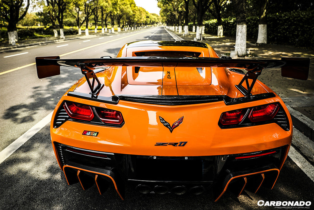 2013-2019 Corvette C7 Z51 Z06 Grandsport AR Style Carbon Fiber Trunk Spoiler