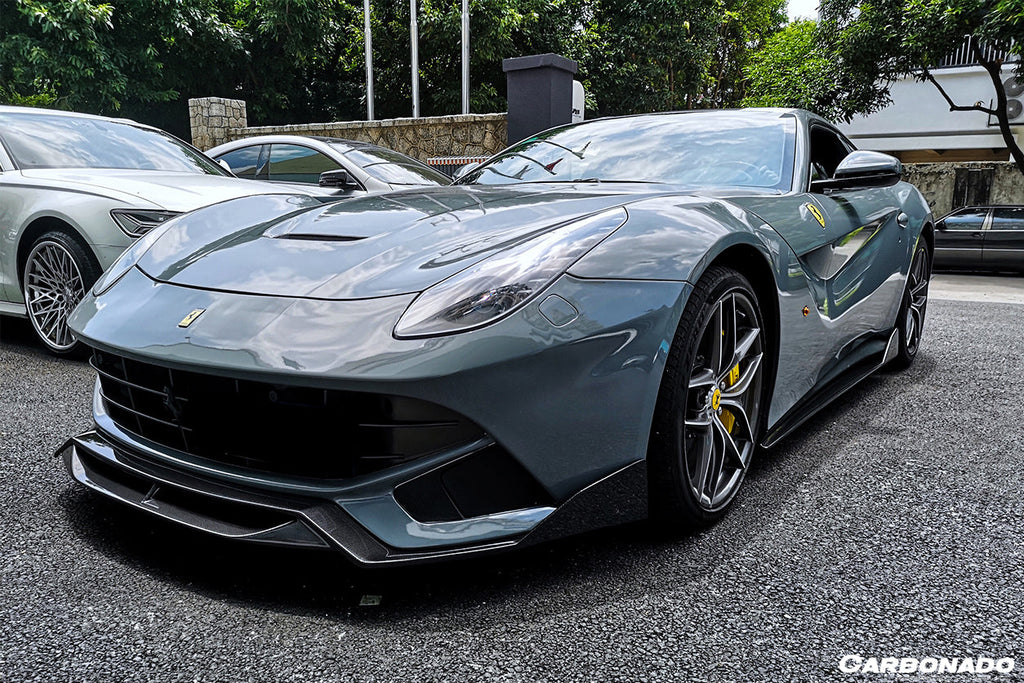 2012-2017 Ferrari F12 Berlinetta DC Style Carbon Fiber  Side Skirts