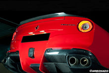 Load image into Gallery viewer, 2012-2017 Ferrari F12 Berlinetta RS Style Carbon Fiber Trunk Spoiler - Carbonado Aero