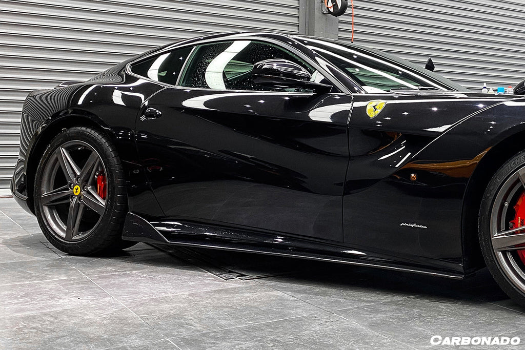 2012-2017 Ferrari F12 Berlinetta DC Style Carbon Fiber  Side Skirts