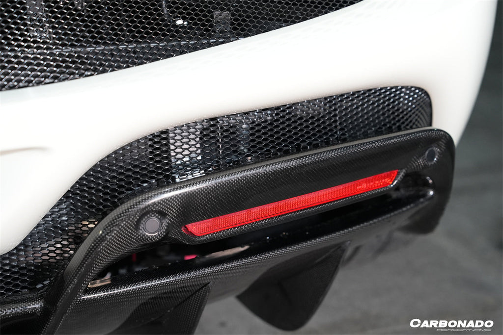 2022-UP Ferrari 296 GTB OE Style Carbon Fiber Rear Diffuser