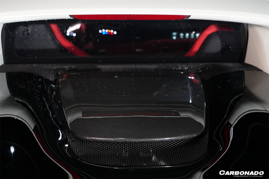 2022-2025 Ferrari 296 GTB OEM Style Dry Carbon Fiber Engine Hood Cover