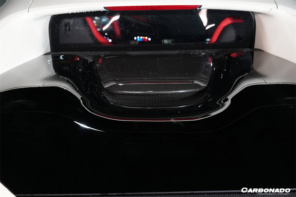 2022-2025 Ferrari 296 GTB OEM Style Dry Carbon Fiber Engine Hood Cover