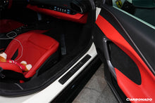Load image into Gallery viewer, 2022-2025 Ferrari 296 OEM Style Dry Carbon Fiber Door Sills Steps Cover
