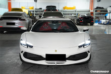 Load image into Gallery viewer, 2022-UP Ferrari 296 GTB AF Style Dry Carbon Fiber Front Lip Splitter