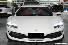 Load image into Gallery viewer, 2022-UP Ferrari 296 GTB AF Style Dry Carbon Fiber Front Lip Splitter