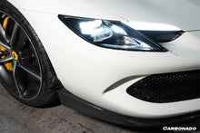 Load image into Gallery viewer, 2022-UP Ferrari 296 GTB AF Style Dry Carbon Fiber Front Lip Splitter
