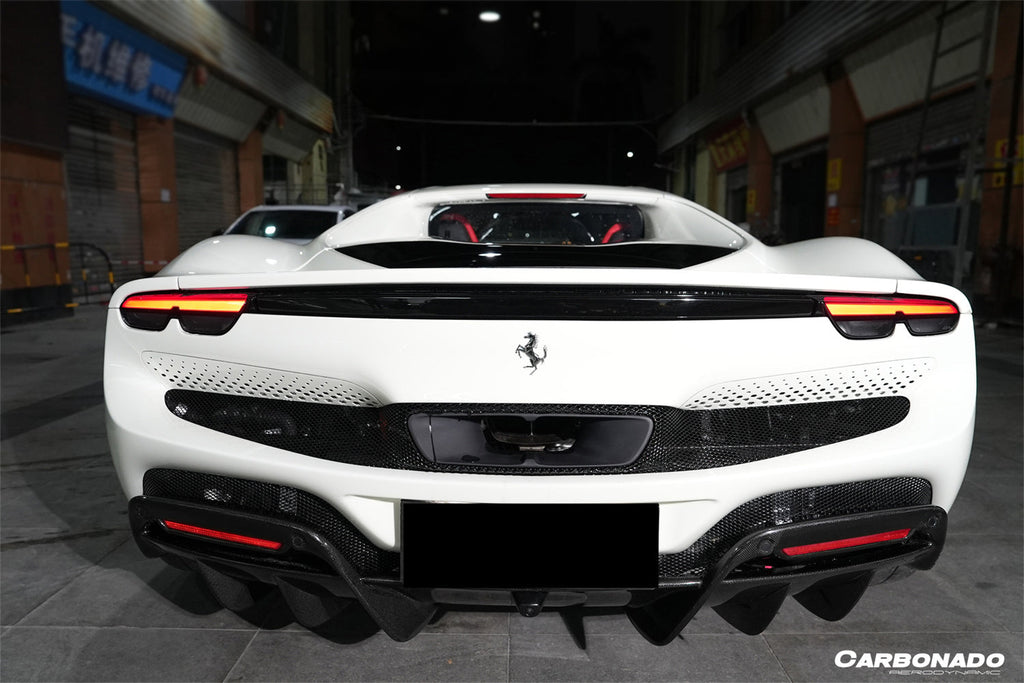 2022-UP Ferrari 296 GTB OE Style Carbon Fiber Rear Diffuser