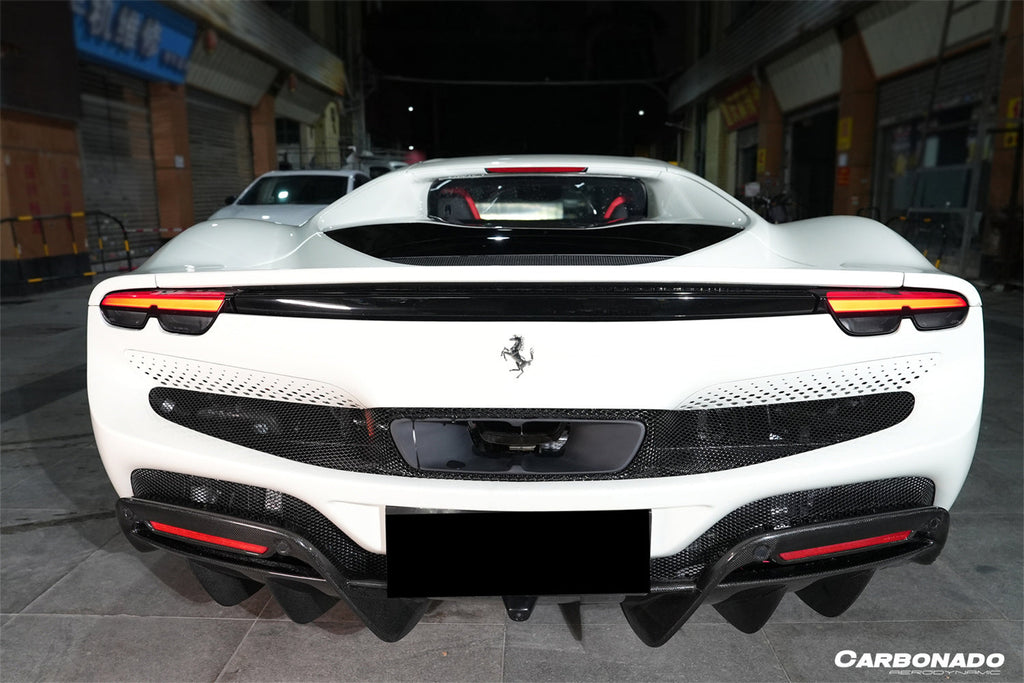 2022-UP Ferrari 296 GTB OE Style Carbon Fiber Rear Diffuser