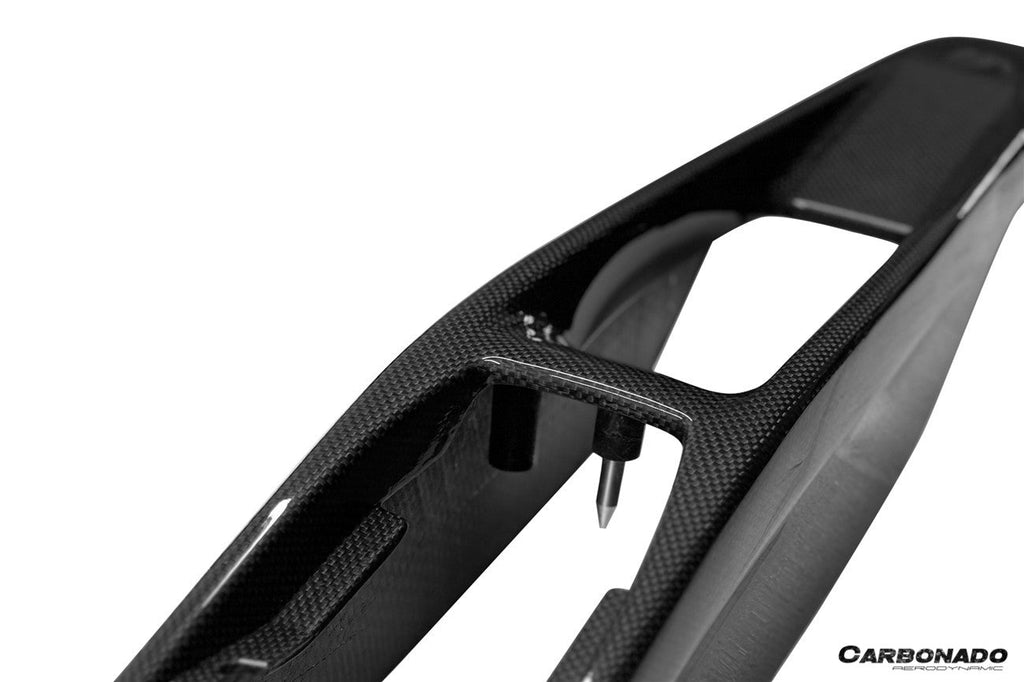2022-UP Ferrari 296 GTB & GTS OE Style Dry Carbon Fiber center control surround panel rear end