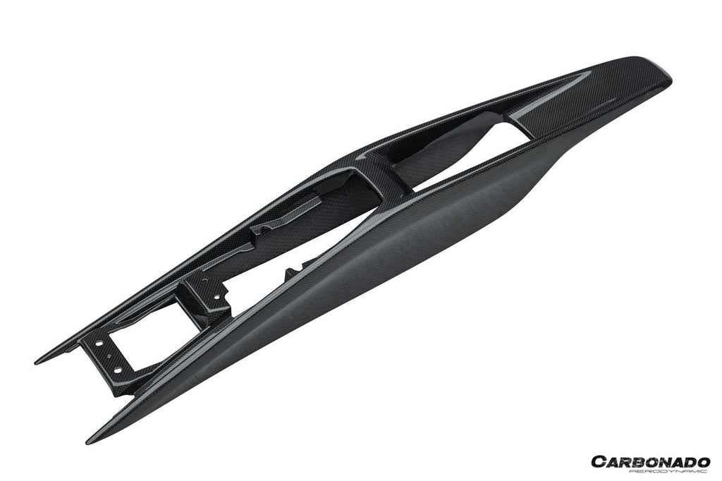 2022-UP Ferrari 296 GTB & GTS OE Style Dry Carbon Fiber center control surround panel rear end