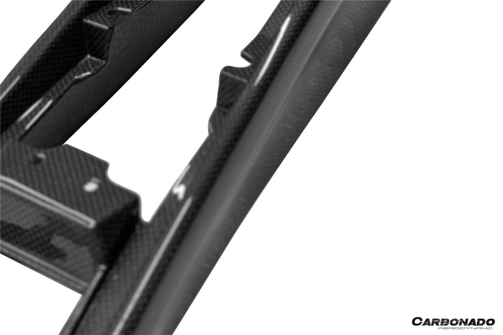 2022-UP Ferrari 296 GTB & GTS OE Style Dry Carbon Fiber center control surround panel rear end