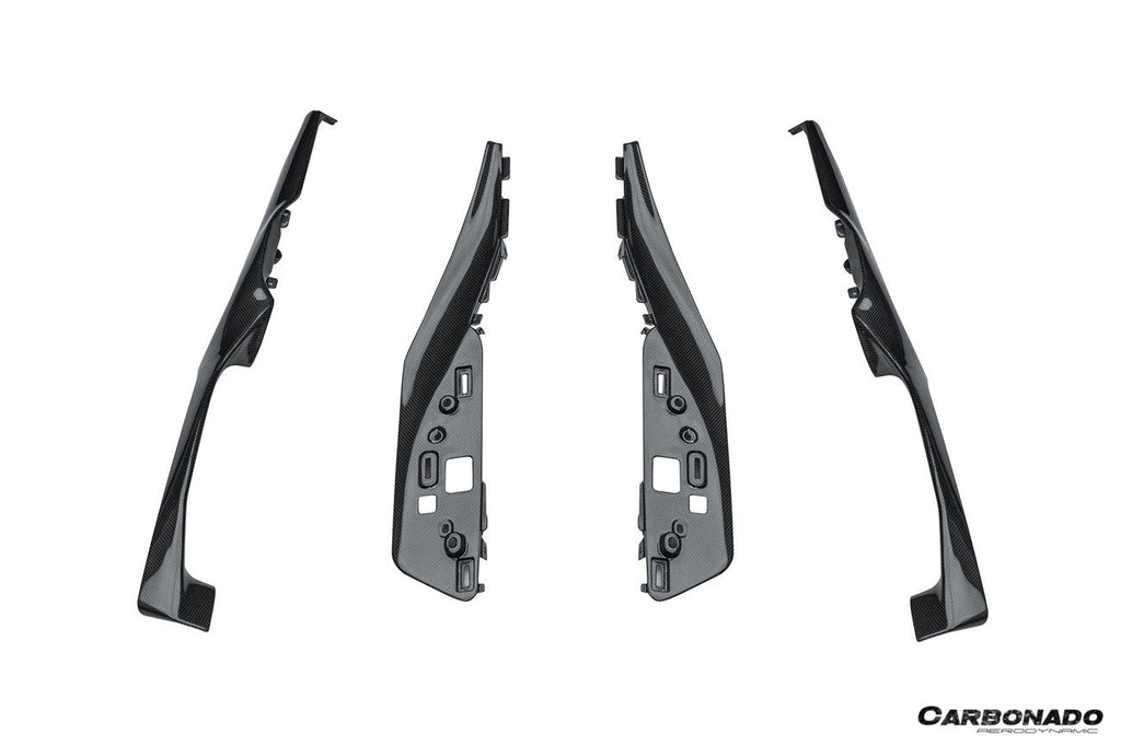 2022-UP Ferrari 296 GTB & GTS OE Style Dry Carbon Fiber center control surround panel Front end