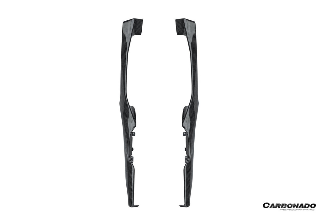 2022-UP Ferrari 296 GTB & GTS OE Style Dry Carbon Fiber center control surround panel Front end