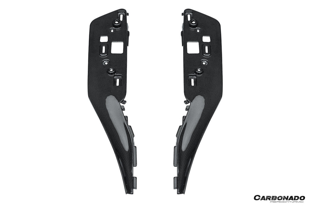 2022-UP Ferrari 296 GTB & GTS OE Style Dry Carbon Fiber center control surround panel Front end