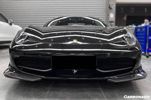 Load image into Gallery viewer, 2010-2015 Ferrari F458 Coupe &amp; Spider AP Style Carbon Fiber Front Lip - Carbonado