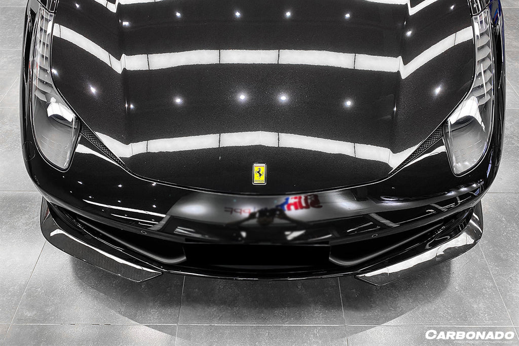 2010-2015 Ferrari 458 Coupe & Spider AP Style Carbon Fiber Front Lip