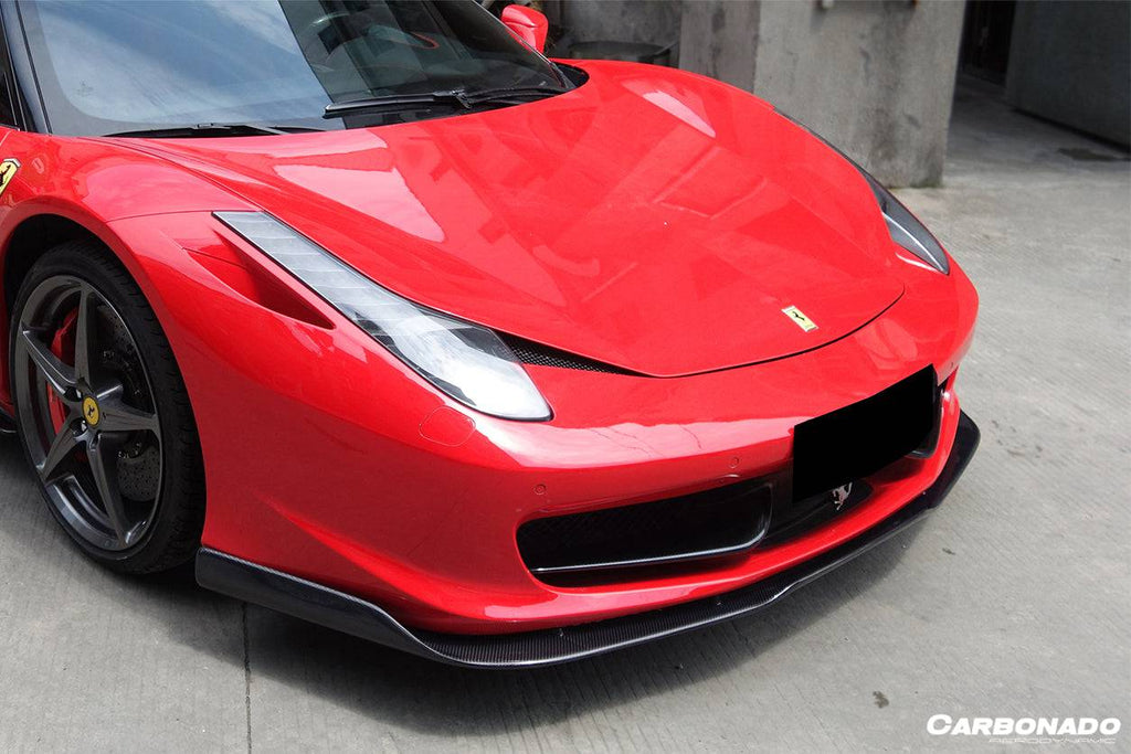 2010-2015 Ferrari 458 Coupe & Spider AV Style Carbon Fiber Full Lip Body Kit - Carbonado