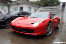 Load image into Gallery viewer, 2010-2015 Ferrari 458 Coupe Spyder OE Style Carbon Fiber Front Bumper Canards - Carbonado Aero